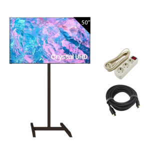 Televisi 50 Inch + ( Stand TV, HDMI, Stop kontak )
