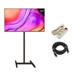 Televisi 65 Inch + ( Stand TV, HDMI, Stop kontak )