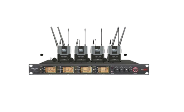 Mic Wireless Ashley M114 ( 4 Mic Clip On + Headset )