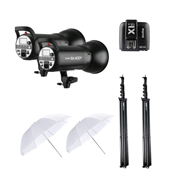 Paket Godox SK400 (Lighting Studio Flash Foto)